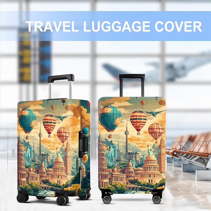 Luggage Cover Washable Suitcase Protector Anti-scratch Suitcase cover Fits