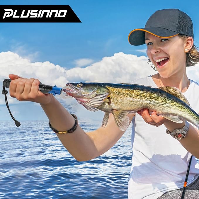 PLUSINNO Fishing Rod and Reel Combos Carbon Fiber Telescopic Fishing Pole
