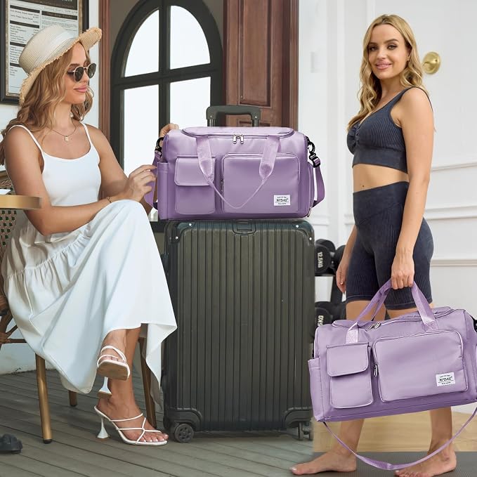 NPBAG Women Travel Duffel, Gym Workout Overnight Bag, Mommy Hospital Bag
