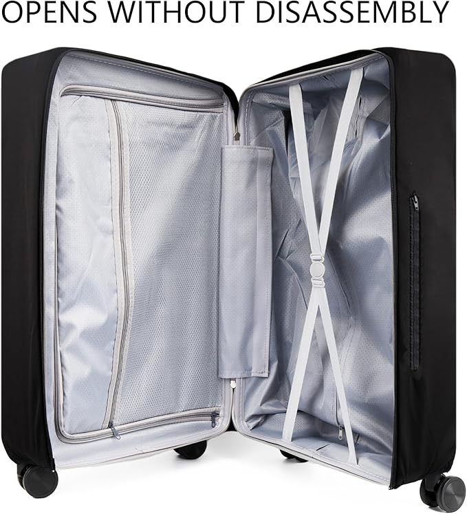 Transparent PVC Suitcase Cover, No Disassembly Required Clear Luggage Protector