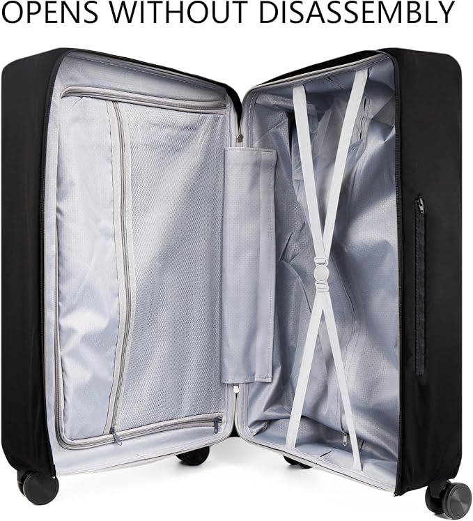 Transparent PVC Suitcase Cover, No Disassembly Required Clear Luggage Protector