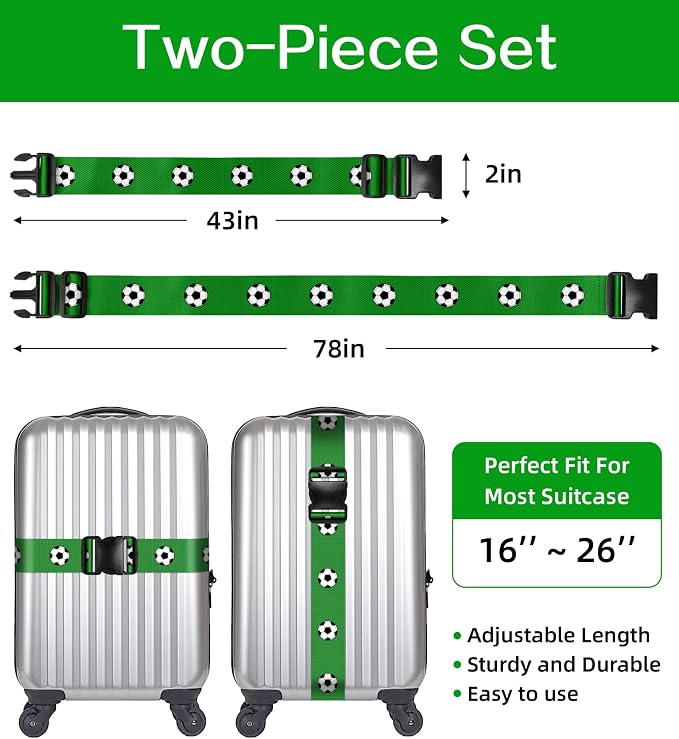 Luggage Straps for Suitcases Travel Belt Luggage Band Heavy Duty Traveling