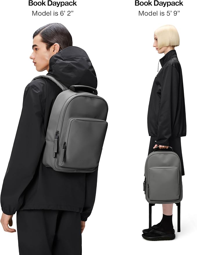 RAINS Regular Book Daypack, Laptop Bag, Waterproof, 2 Year Warranty