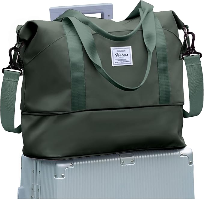 Travel Duffel Bag, Sports Tote Gym Bag, Shoulder Weekender Overnight Bag