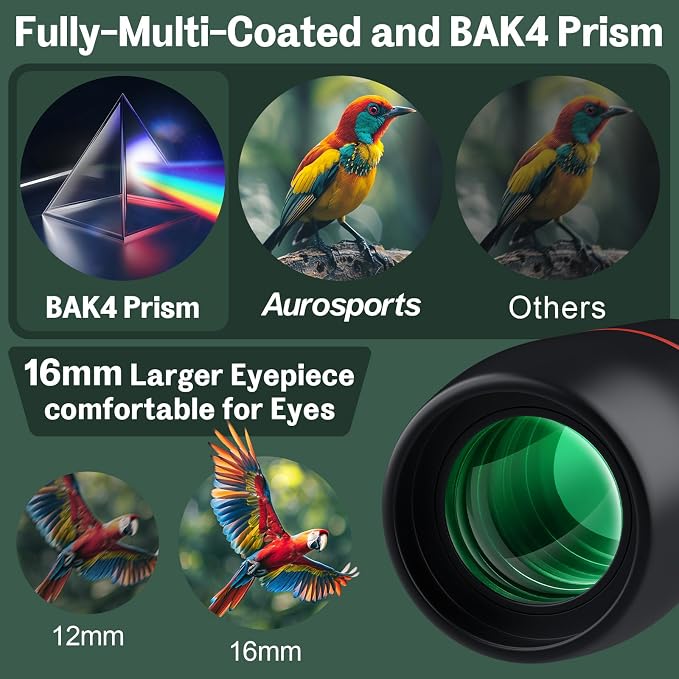 30X60 Small Binoculars for Adults Folding Bird Watching