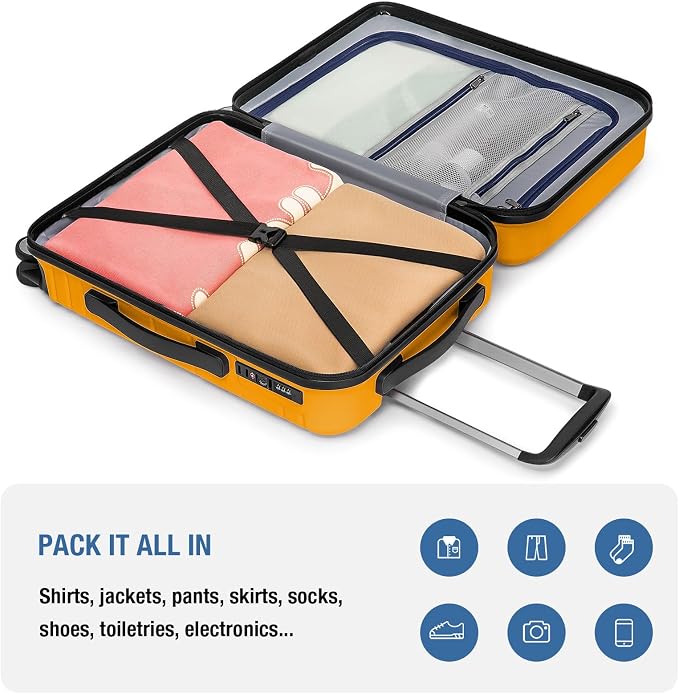 KYME Carry On Luggage 22x14x9 Airline Approved