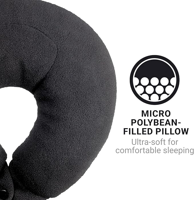 Classic Bean Sleeper, Comfortable Travel Pillow Filled