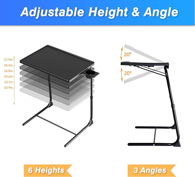 Allpop TV Tray Table, TV Dinner Tray