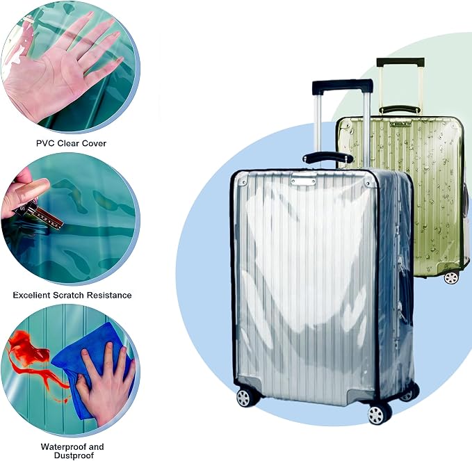 24 Inch Luggage Covers for Suitcase TSA Approved, Carry On Luggage Cover