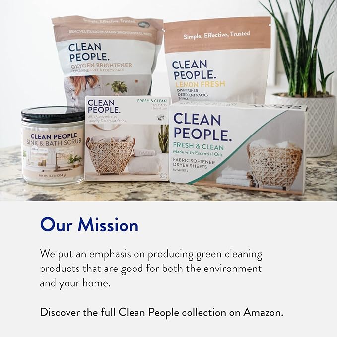 The Clean People Laundry Detergent Sheets
