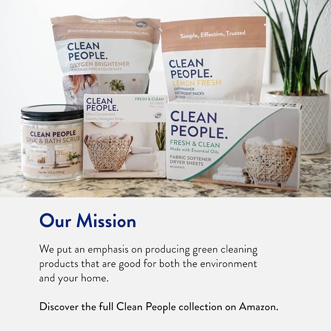 The Clean People Laundry Detergent Sheets