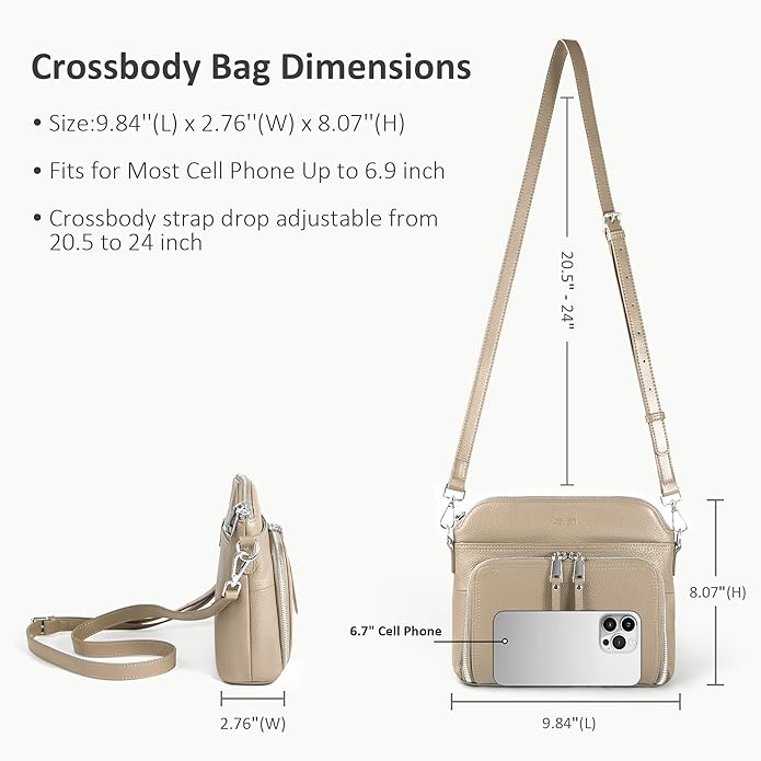 befen Genuine Leather Crossbody Purses