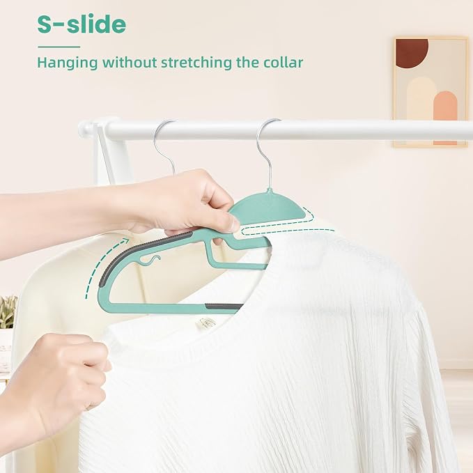 BAGAIL Plastic Hangers 50 Pack