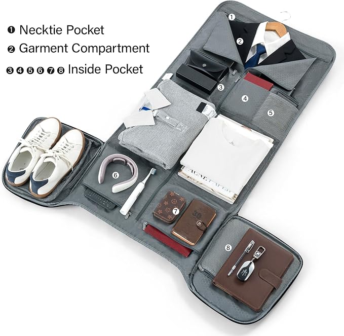 Hanke Carry on Garment Bags for Travel, Convertible Duffle Bag Luggage Bag