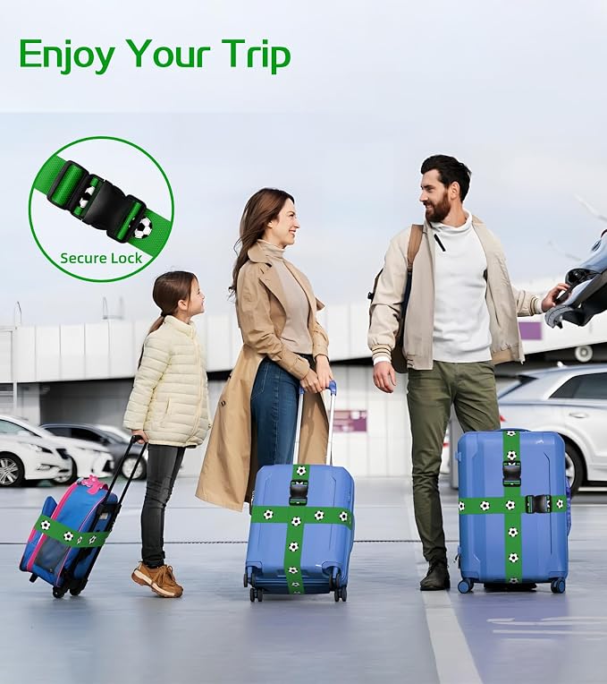 Luggage Straps for Suitcases Travel Belt Luggage Band Heavy Duty Traveling