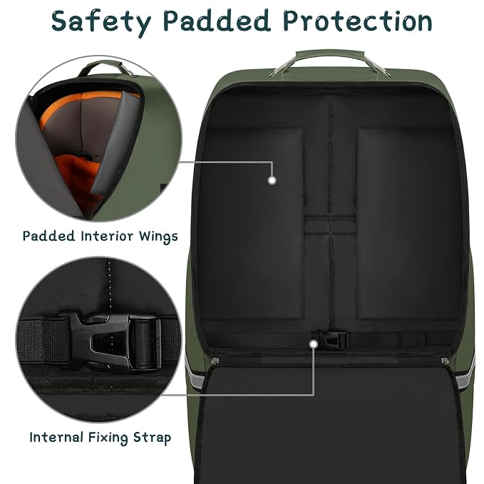 Car Seat Travel Bag, Padded Car Seats Backpack