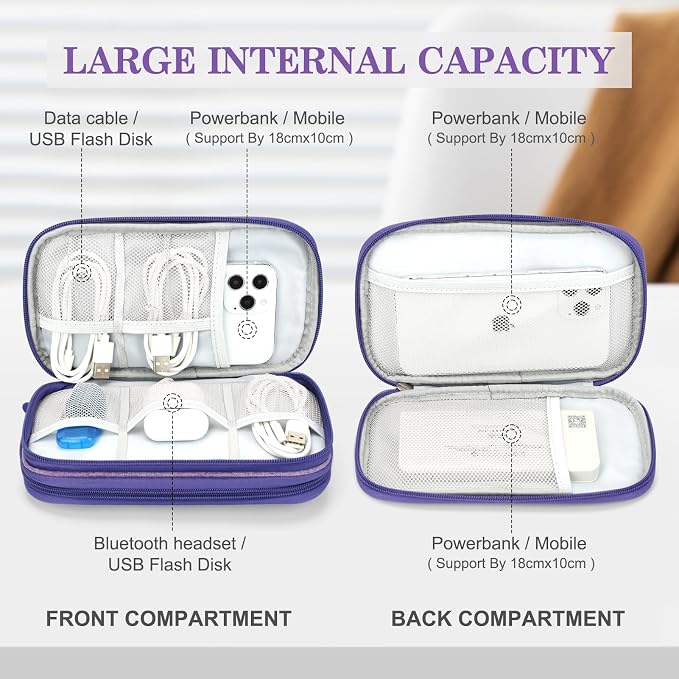 FYY Electronic Organizer, Travel Cable Organizer Bag Pouch Electronic