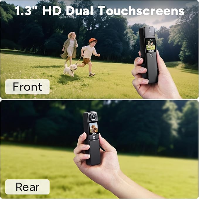 SJCAM C300 Pocket Action Camera 4K, 7Hour Power, 6-Axis Stabilization,