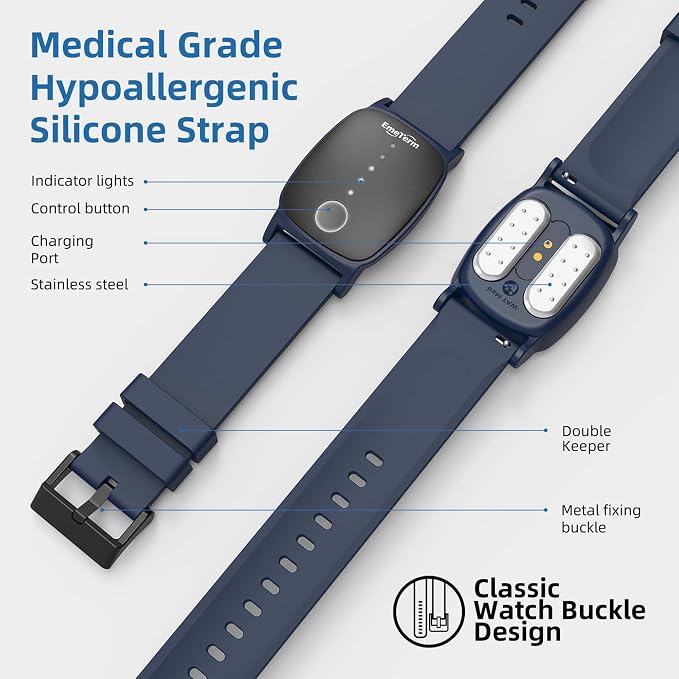 EmeTerm Explore FDA-Cleared Anti-Nausea Wristband IP67 Waterproof Morning