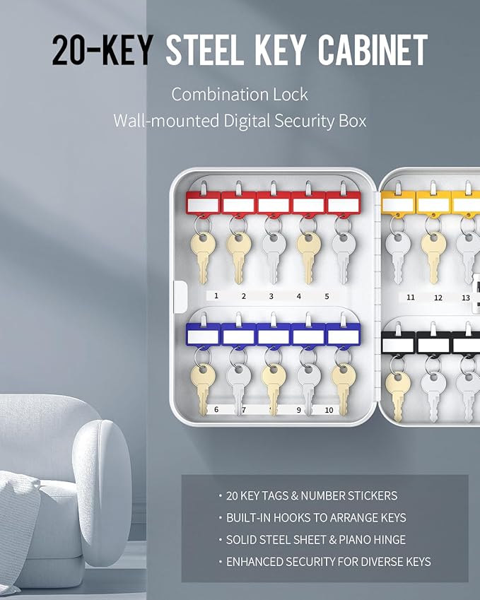 Uniclife 20 Position Key Cabinet