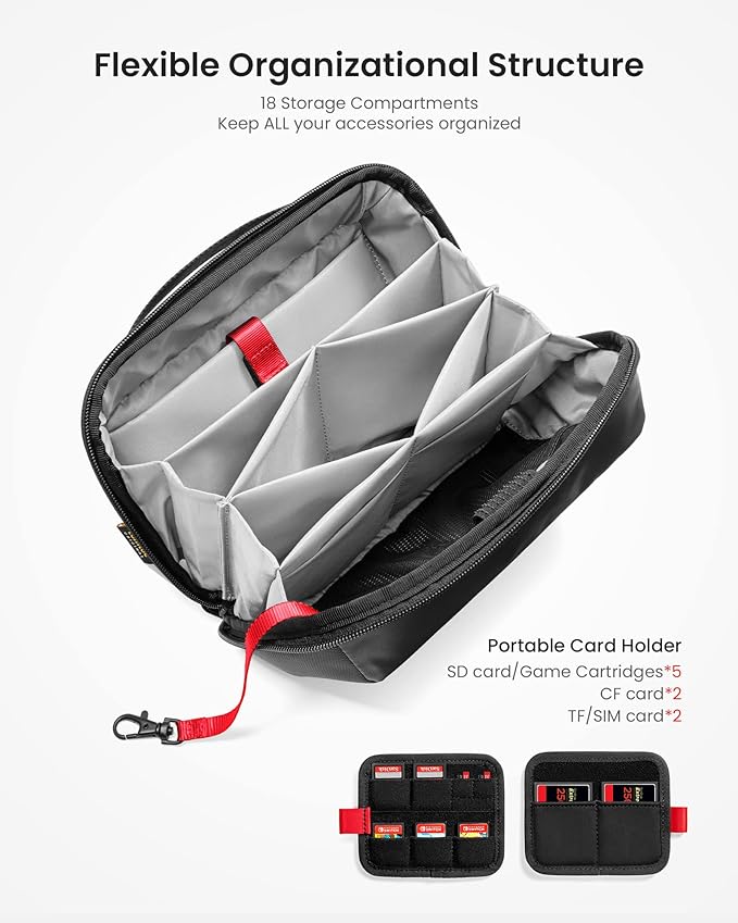tomtoc Electronic Organizer Accessory Pouch