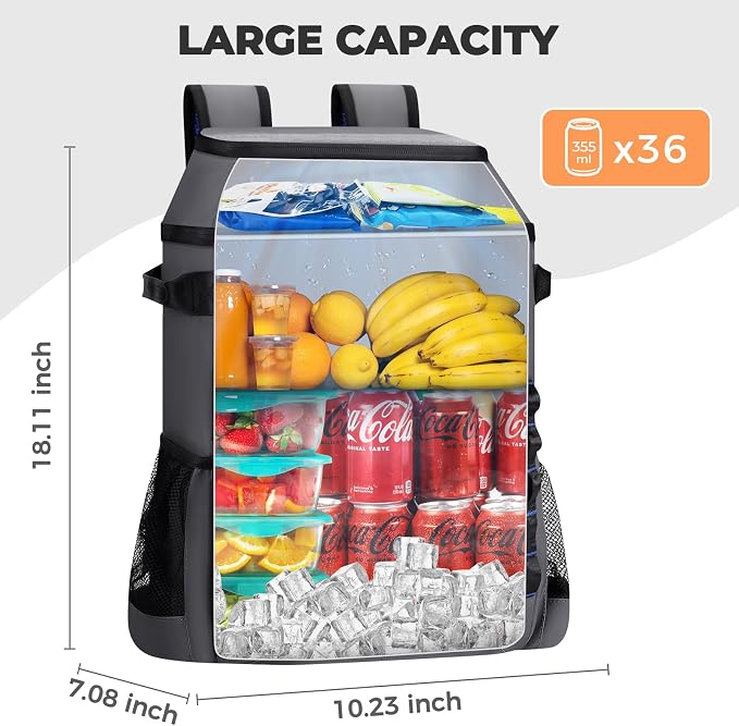 Heytrip Backpack Cooler 36/54 Cans Insulated Waterproof Cooler Bag