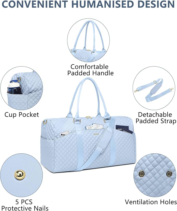 Women Duffle Weekender Travel Bag: Large Duffel Bags