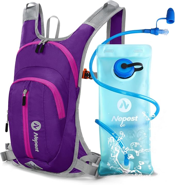 Nepest Hydration Pack Backpack for Women & Men, Lightweight Water Backpack