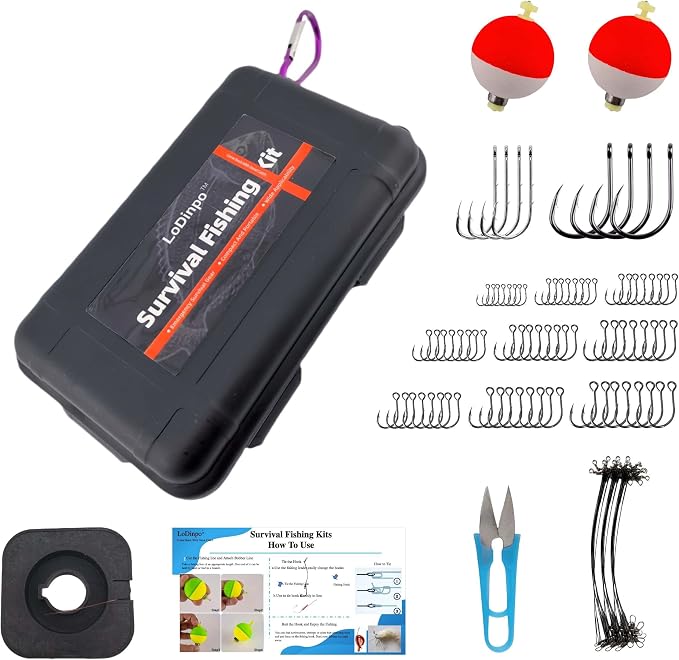 Mini Survival Fishing Kit Small Emergency Fishing TackleBox Pocket Outdoor