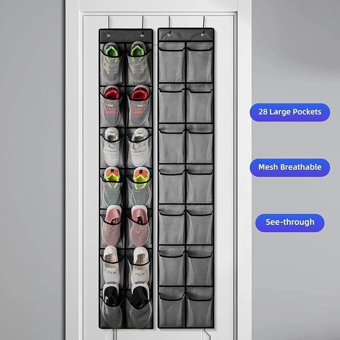 KEEPJOY Over the Door Shoe Organizer, Hanging Shoe Organizer