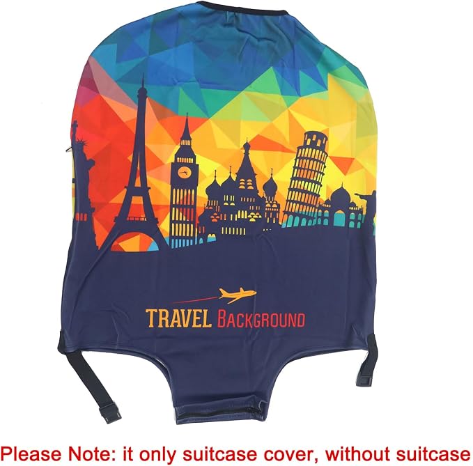 MosaiRudo Thicker Luggage Cover Elastic Suitcase Cover Protector Fits 18-32