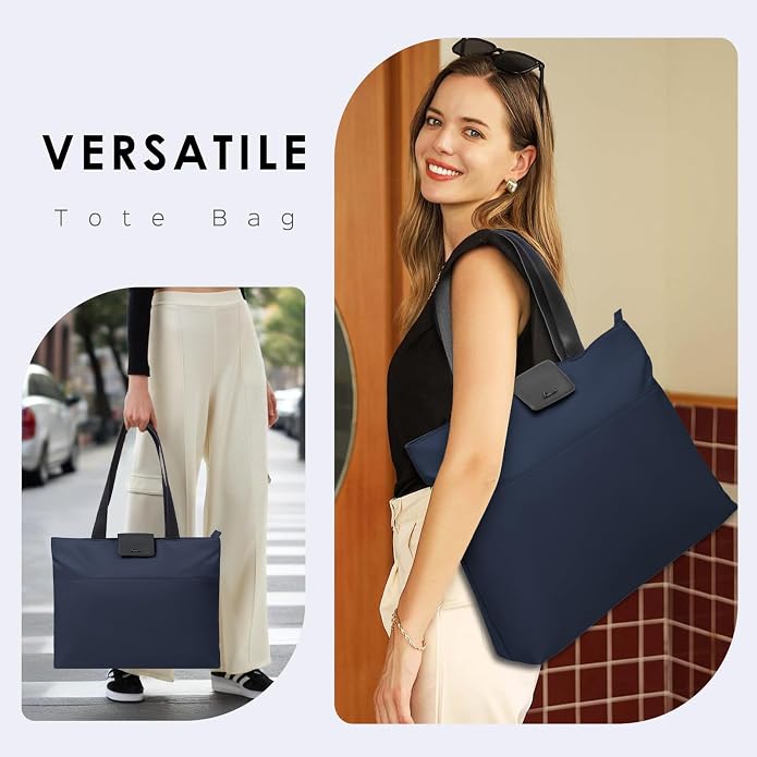 SIMTOP Tote Bag for Women with Magnetic Pocket Water Resistant Polyester 16.2"
