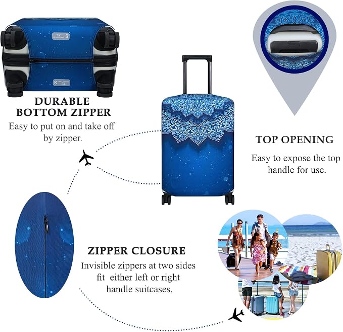 Explore Land Travel Luggage Cover Suitcase Protector Fits 31-32 Inch Case
