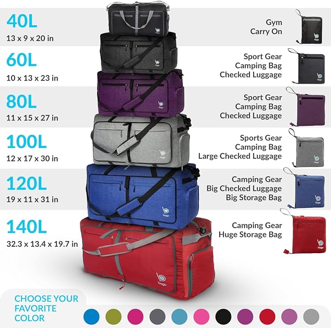 Bago Large Foldable Duffel Bags