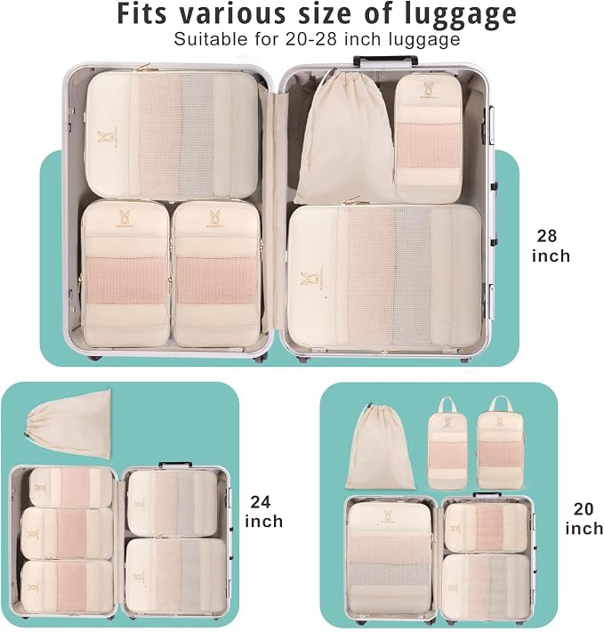 Expandable Compression Packing Cubes
