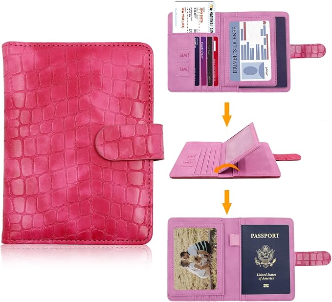 Melsbrinna Unisex Adult Travel Wallet, RFID Protected