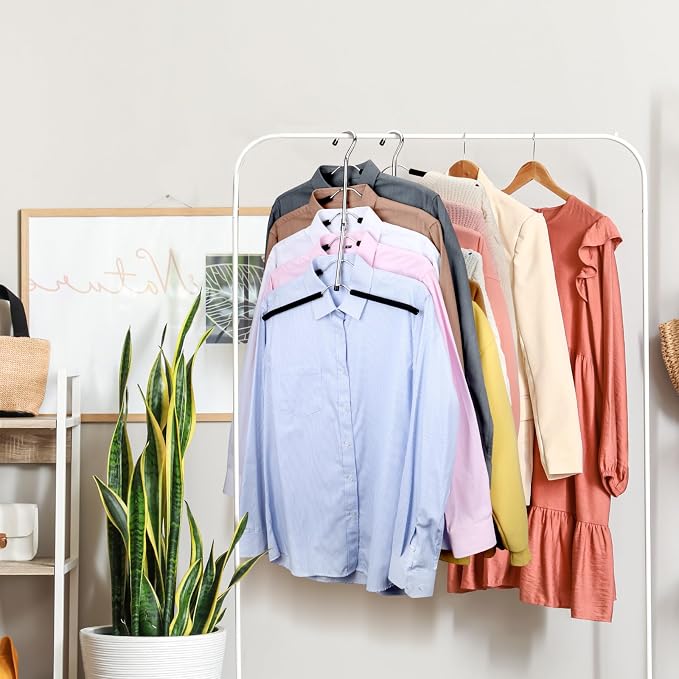 DOIOWN Clothes Hangers Space Saving: 6 Tier Coat Hanger Space Saving Hangers