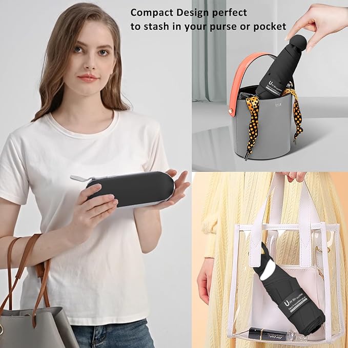 BAODINI Travel Mini Umbrella for Purse