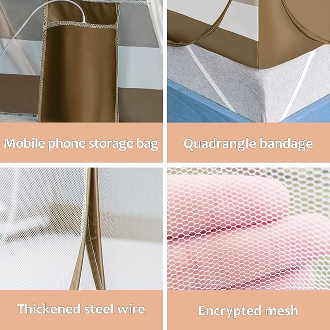 Jsanh Folding Mosquito Net Tent Canopy Curtains