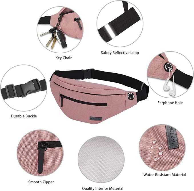 MAXTOP Large Crossbody Fanny Pack