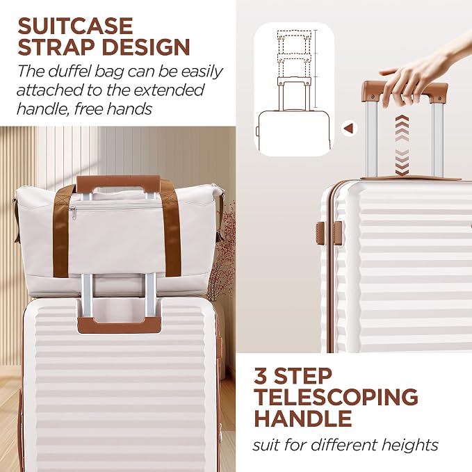 SHOWKOO Suitcase Hardside Expandable Luggage Set, Suitcase