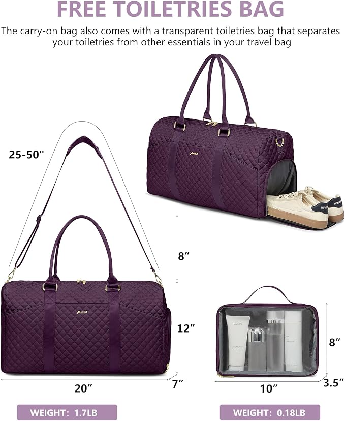 Weekender Travel Duffle Bag for Women