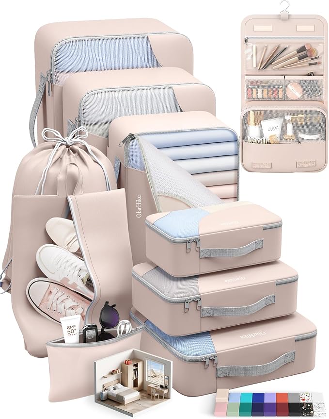 ALL INCLUDED 10 Set Durable Packing Cubes