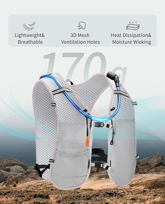 ECOHUB Running Hydration Vest Backpack, Lightweight Breathable Pack