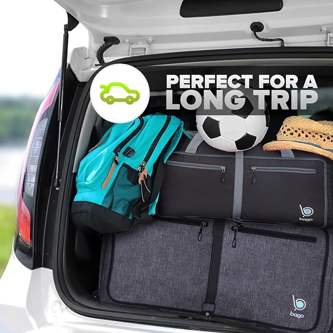 Bago Foldable Duffel Bags for Traveling Women & Men - 60L Medium Packable