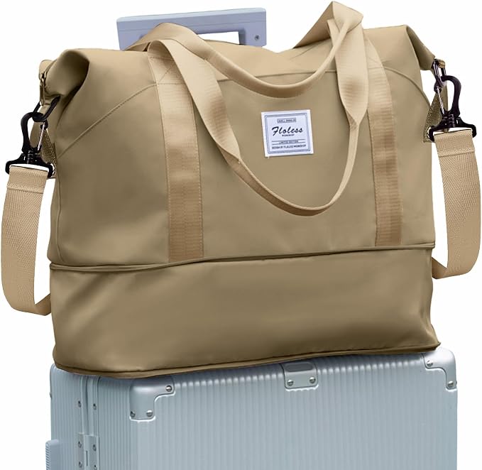 Travel Duffel Bag, Sports Tote Gym Bag, Shoulder Weekender Overnight Bag
