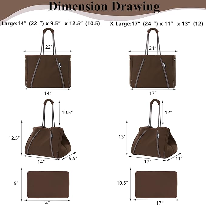 QOGiR Neoprene Multipurpose Beach Bag Tote