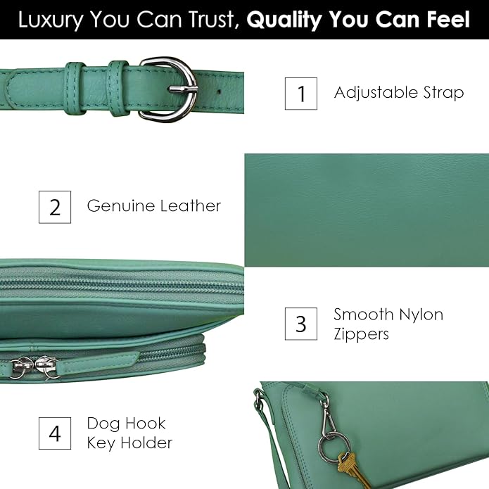ili New York Genuine Leather Crossbody Bags
