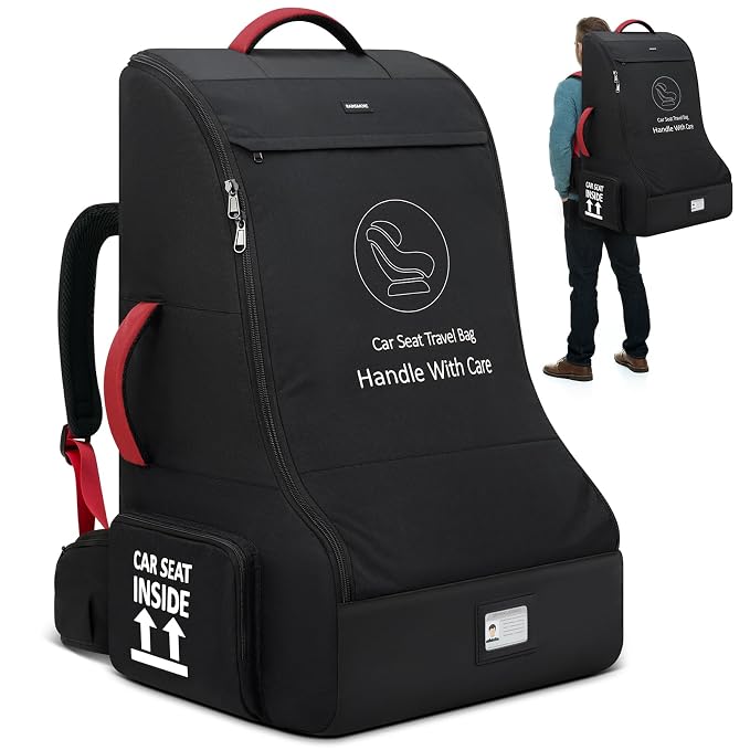 RAINSMORE Padded Car Seat Travel Bag