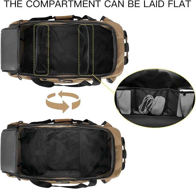 TUGUAN Extra Large Travel Duffle Bag Backpack